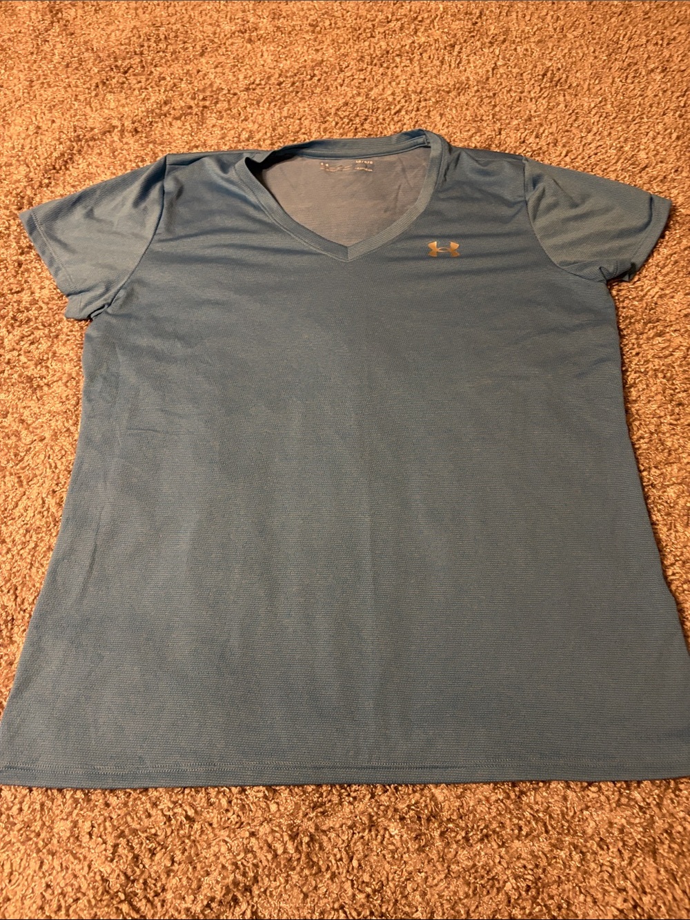 Under Armour Light Blue V-Neck Women's Performance Tee